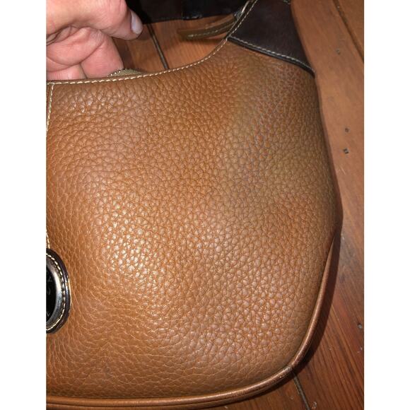 Dooney & Bourke bag shoulder bag Cognac pebbled leather - Picture 10 of 12